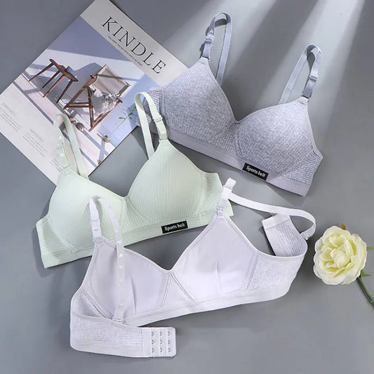 Nahtloser Sport-BH für Mädchen – Weicher Training Bra ohne Bügel