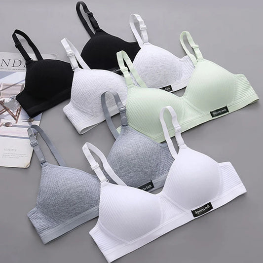 Nahtloser Sport-BH für Mädchen – Weicher Training Bra ohne Bügel
