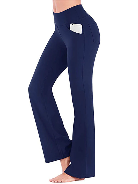 Elegante Damen Palazzo Hose mit hoher Taille