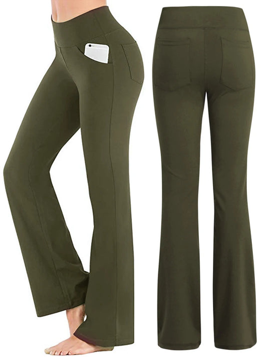 Elegante Damen Palazzo Hose mit hoher Taille